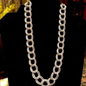 Silver linked chain